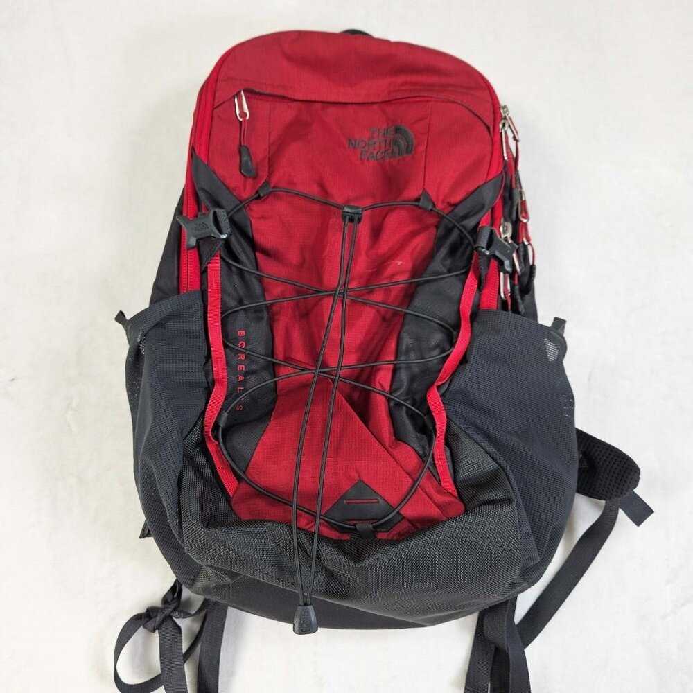 The North Face Borealis Backpack Red and Black